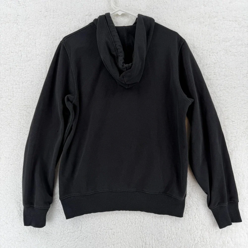 The North Face Hoodie Sweatshirt Mens Small Black‎ Pullover Big Logo Graphic